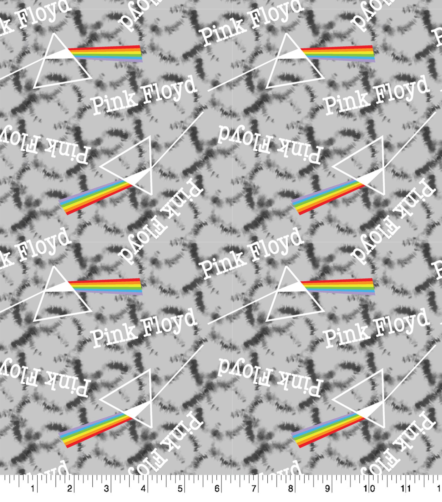 Perryscope Pink Floyd Tie Dye Dark Side Cotton Fabric